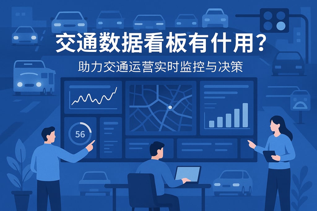 交通数据看板有什么用？助力交通运营实时监控与决策