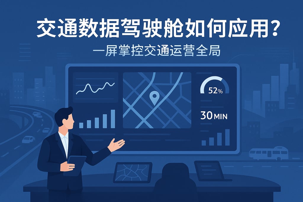 交通数据驾驶舱如何应用？一屏掌控交通运营全局