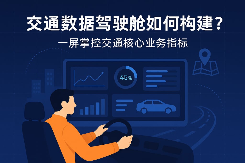 交通数据驾驶舱如何构建？一屏掌控交通核心业务指标
