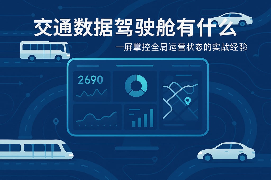交通数据驾驶舱有什么作用？一屏掌控全局运营状态的实战经验