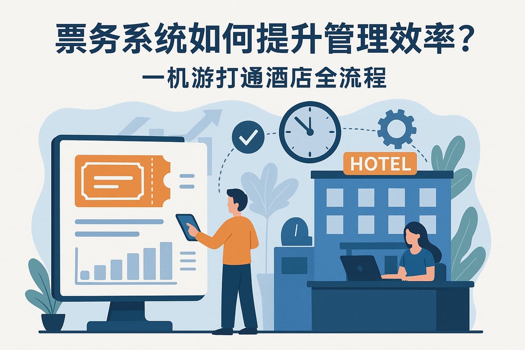 票务系统如何提升管理效率？一机游打通酒店全流程