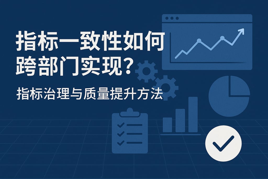 指标一致性如何跨部门实现？指标治理与质量提升方法