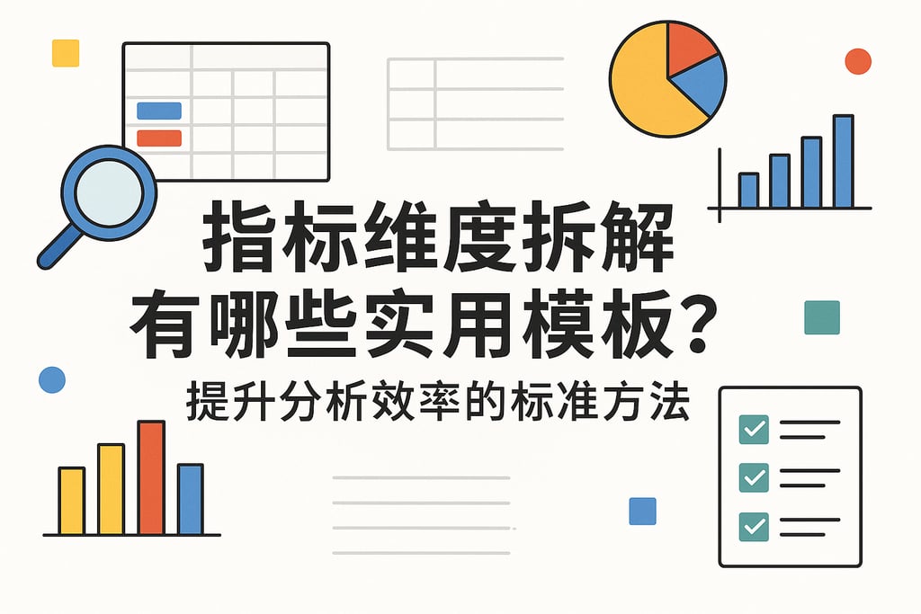 指标维度拆解有哪些实用模板？提升分析效率的标准方法
