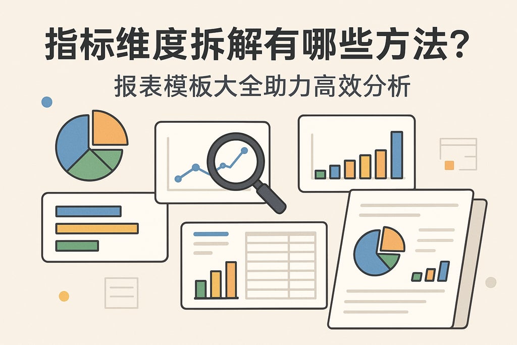 指标维度拆解有哪些方法？报表模板大全助力高效分析