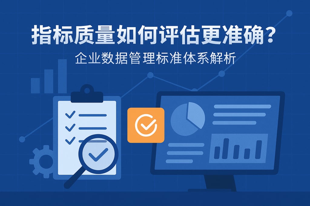 指标质量如何评估更准确？企业数据管理标准体系解析