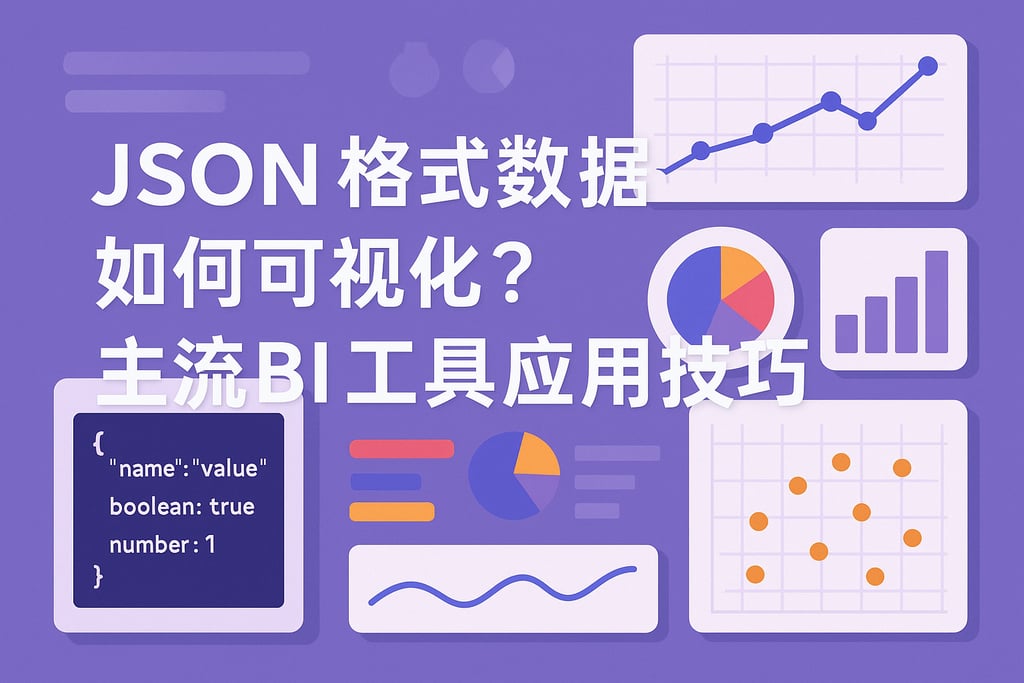 JSON格式数据如何可视化？主流BI工具应用技巧