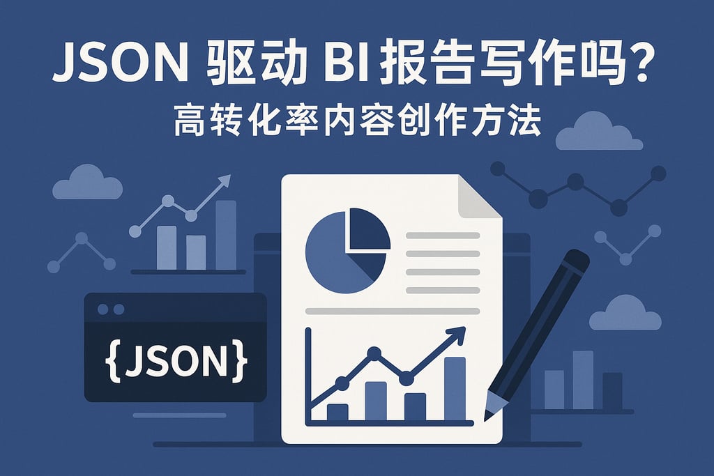 json驱动BI报告写作吗？高转化率内容创作方法