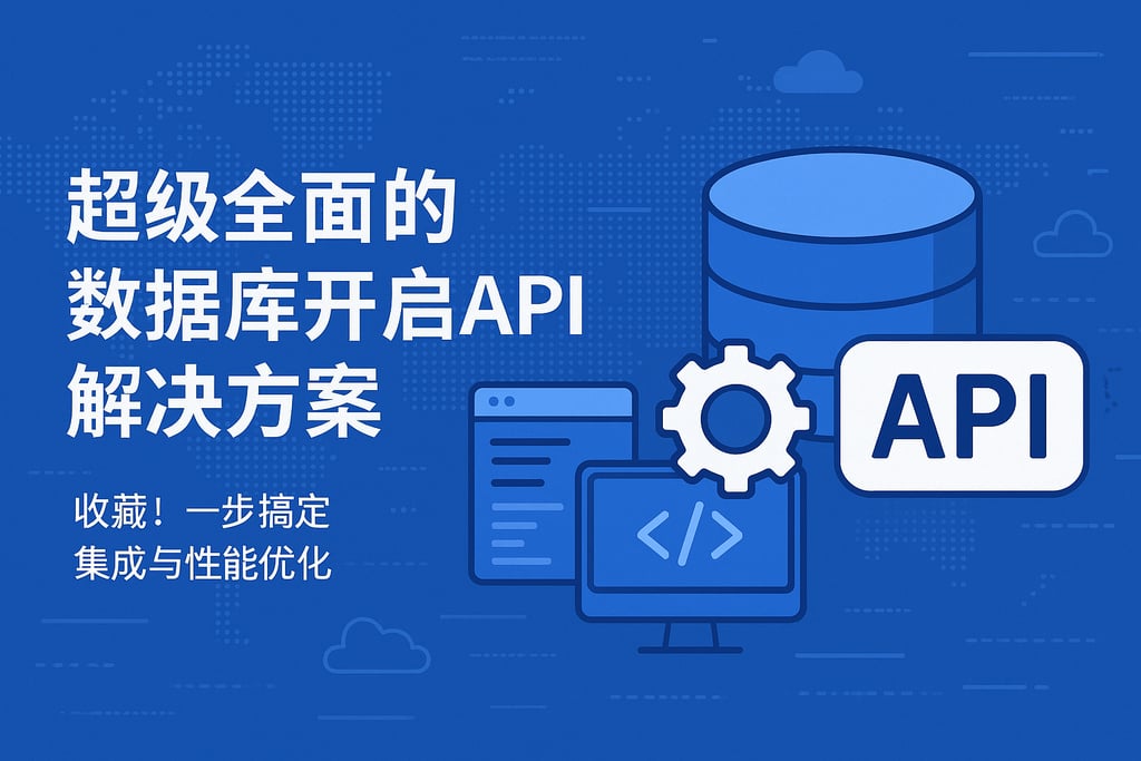 超级全面的数据库开启API解决方案,收藏!一步搞定集成与性能优化-帆软企业数字化知识百科