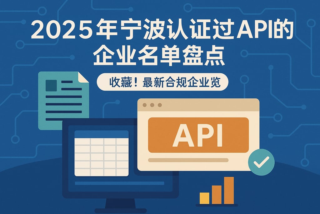 2025年宁波认证过API的企业名单盘点，收藏！最新合规企业一览
