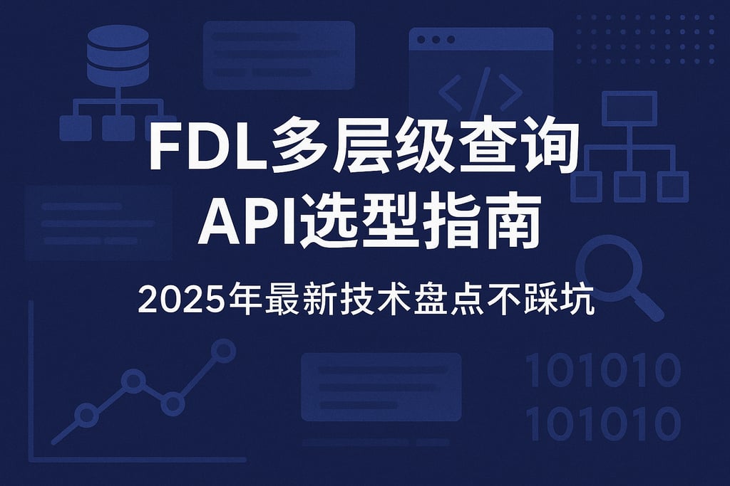 fdl多层级查询api选型指南，2025年最新技术盘点不踩坑