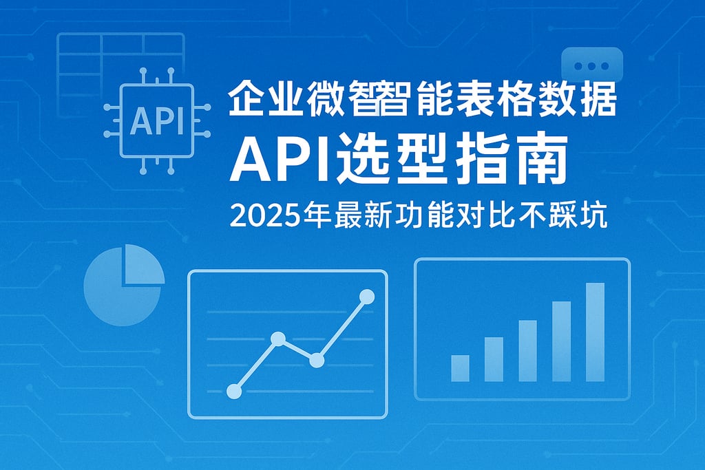 企业微信获取智能表格数据API选型指南，2025年最新功能对比不踩坑