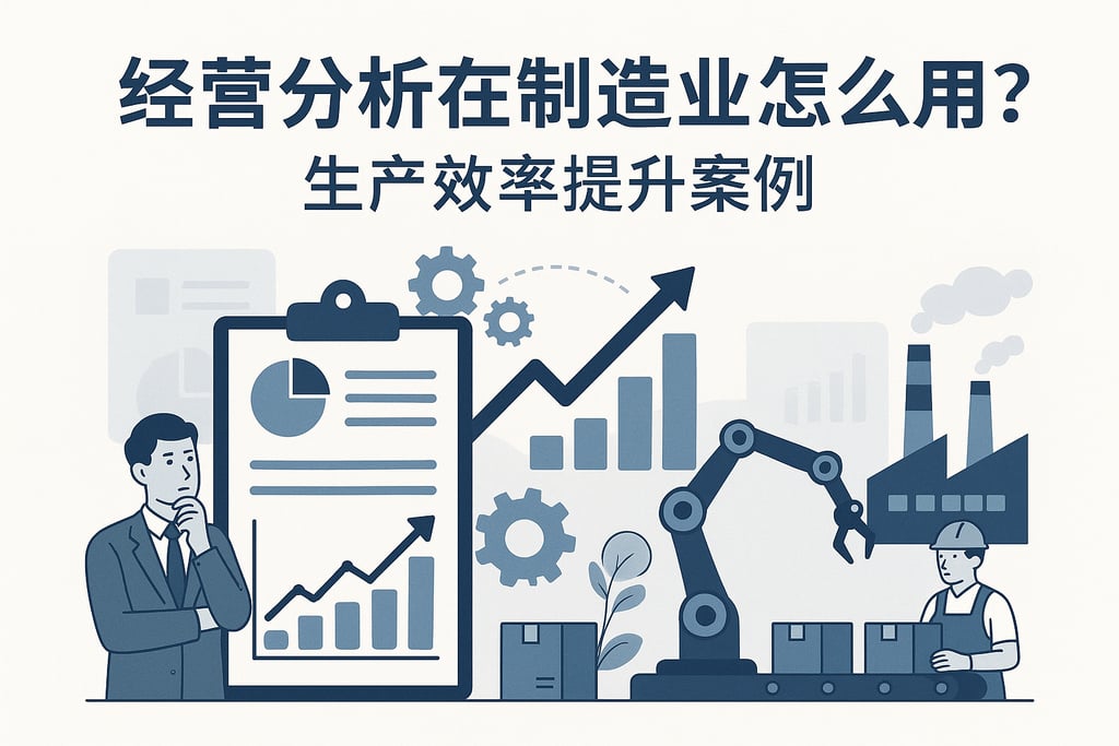 经营分析在制造业怎么用？生产效率提升案例