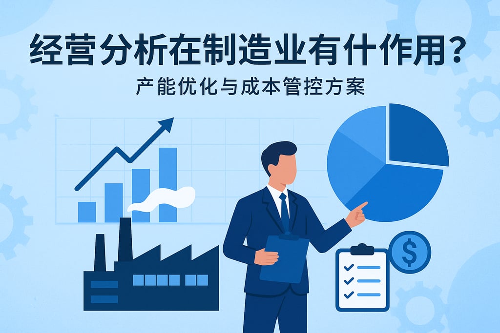 经营分析在制造业有什么作用？产能优化与成本管控方案