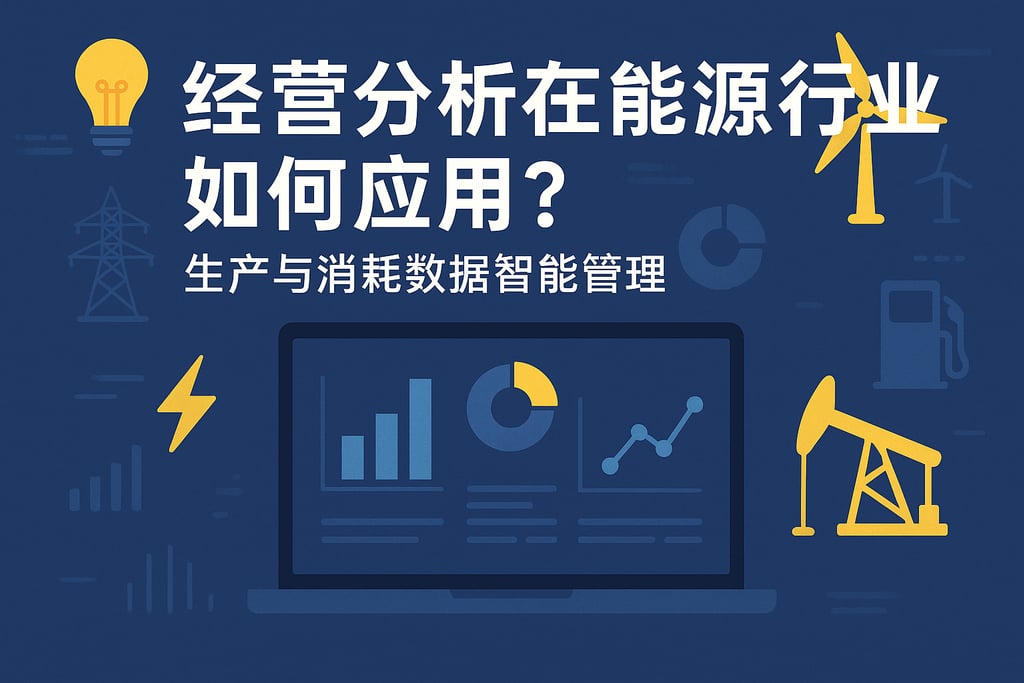 经营分析在能源行业如何应用？生产与消耗数据智能管理