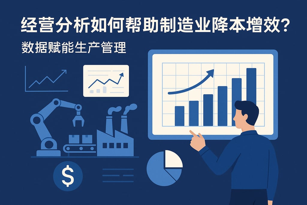 经营分析如何帮助制造业降本增效？数据赋能生产管理