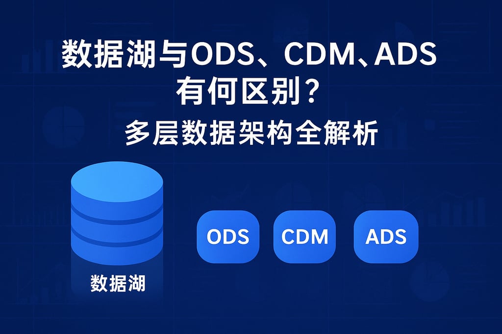 数据湖与ods、cdm、ads有何区别？多层数据架构全解析