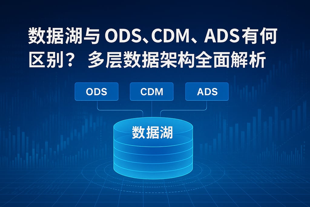 数据湖与ods、cdm、ads有何区别？多层数据架构全面解析