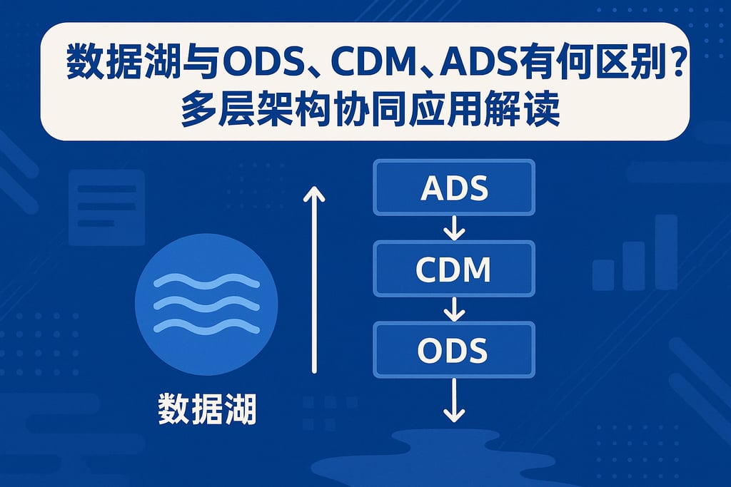 数据湖与ods、cdm、ads有何区别？多层架构协同应用解读