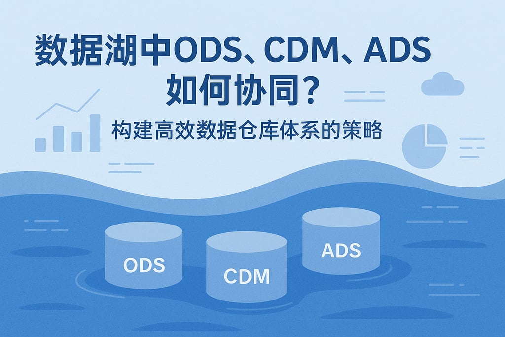 数据湖中ods、cdm、ads如何协同？构建高效数据仓库体系的策略
