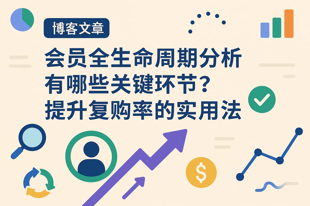 会员全生命周期分析有哪些关键环节？提升复购率的实用方法