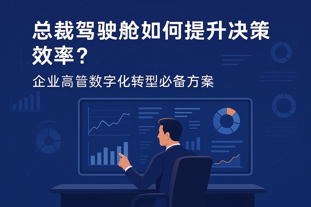 总裁驾驶舱如何提升决策效率？企业高管数字化转型必备方案