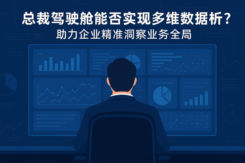 总裁驾驶舱能否实现多维数据分析？助力企业精准洞察业务全局