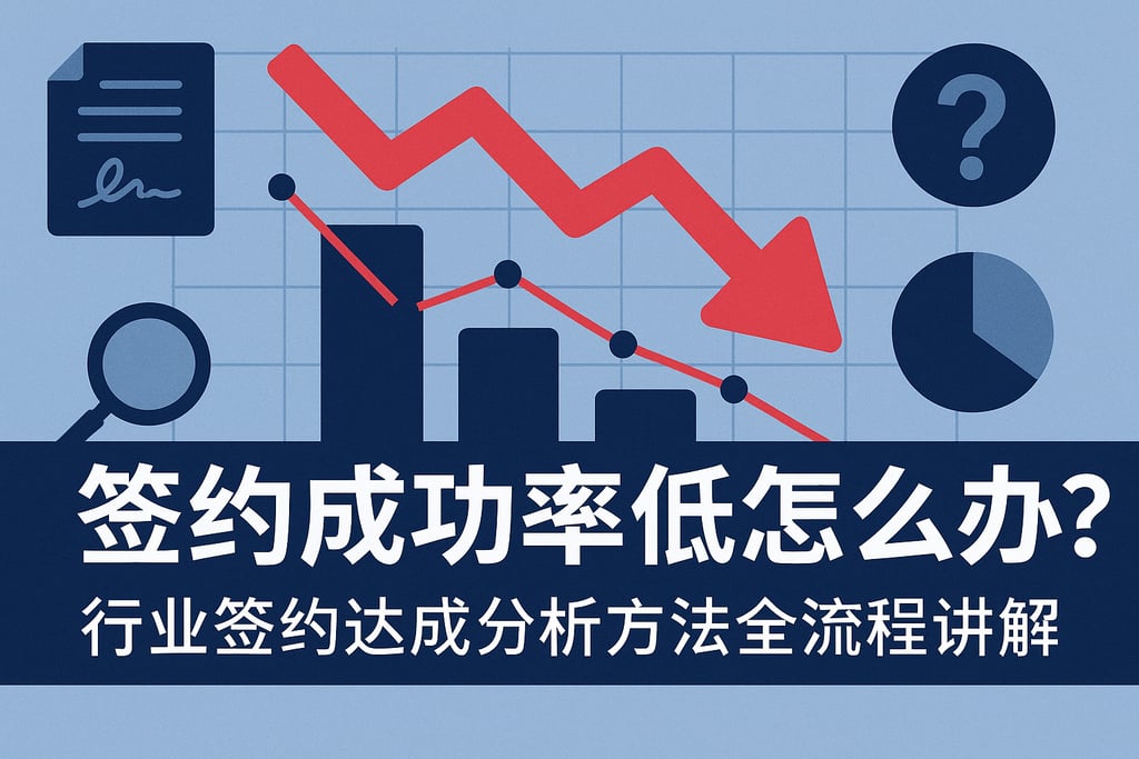 签约成功率低怎么办？行业签约达成分析方法全流程讲解