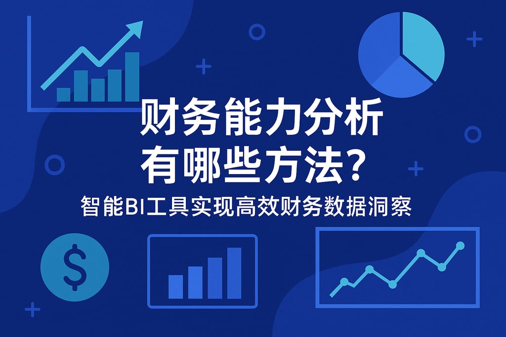 财务能力分析有哪些方法？智能BI工具实现高效财务数据洞察