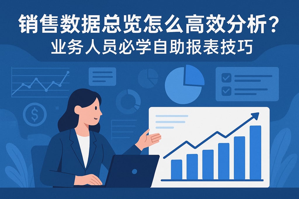 销售数据总览怎么高效分析？业务人员必学自助报表技巧