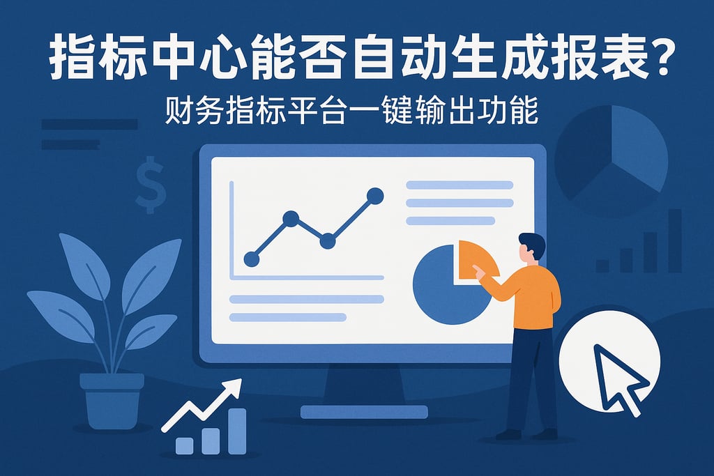 指标中心能否自动生成报表？财务指标平台一键输出功能