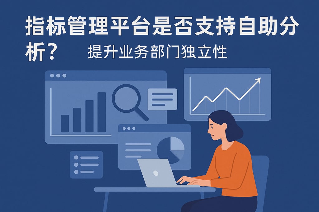 指标管理平台是否支持自助分析？提升业务部门独立性