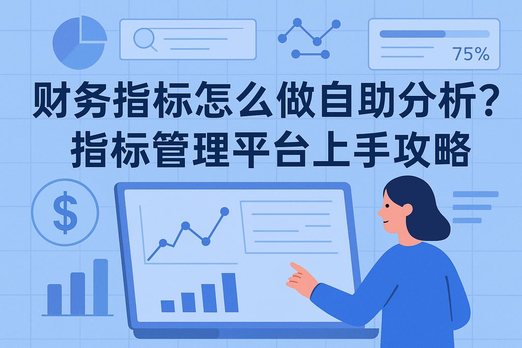 财务指标怎么做自助分析？指标管理平台上手攻略