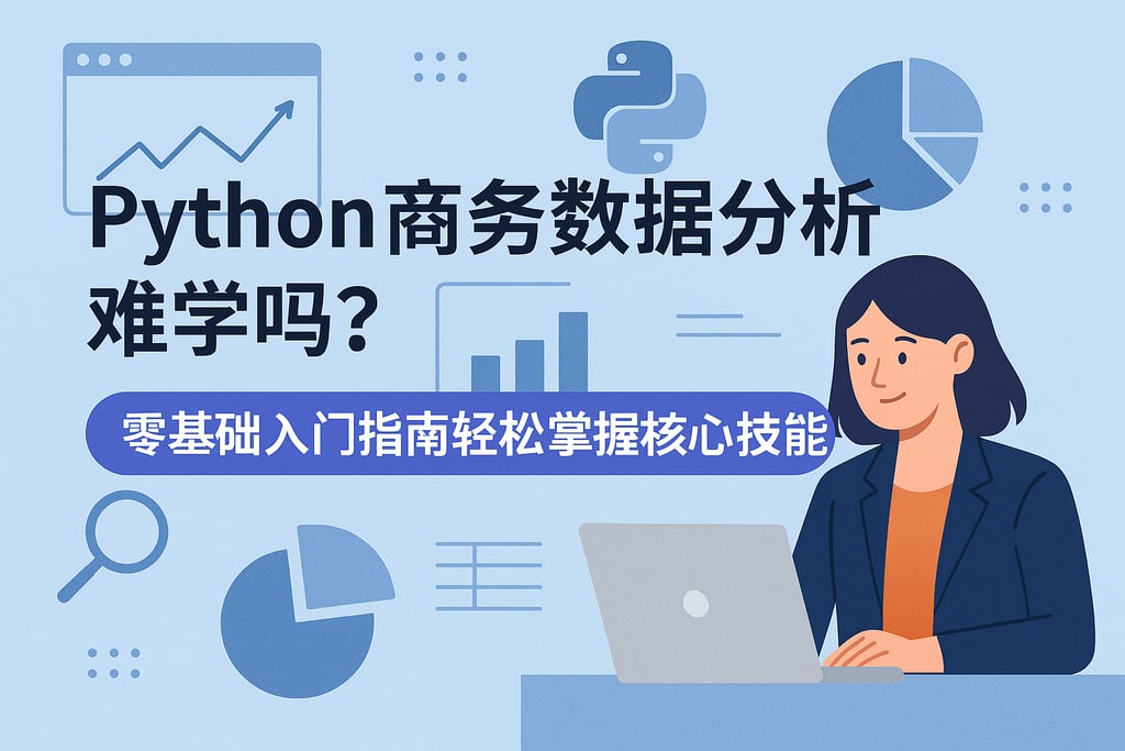 Python商务数据分析难学吗？零基础入门指南轻松掌握核心技能
