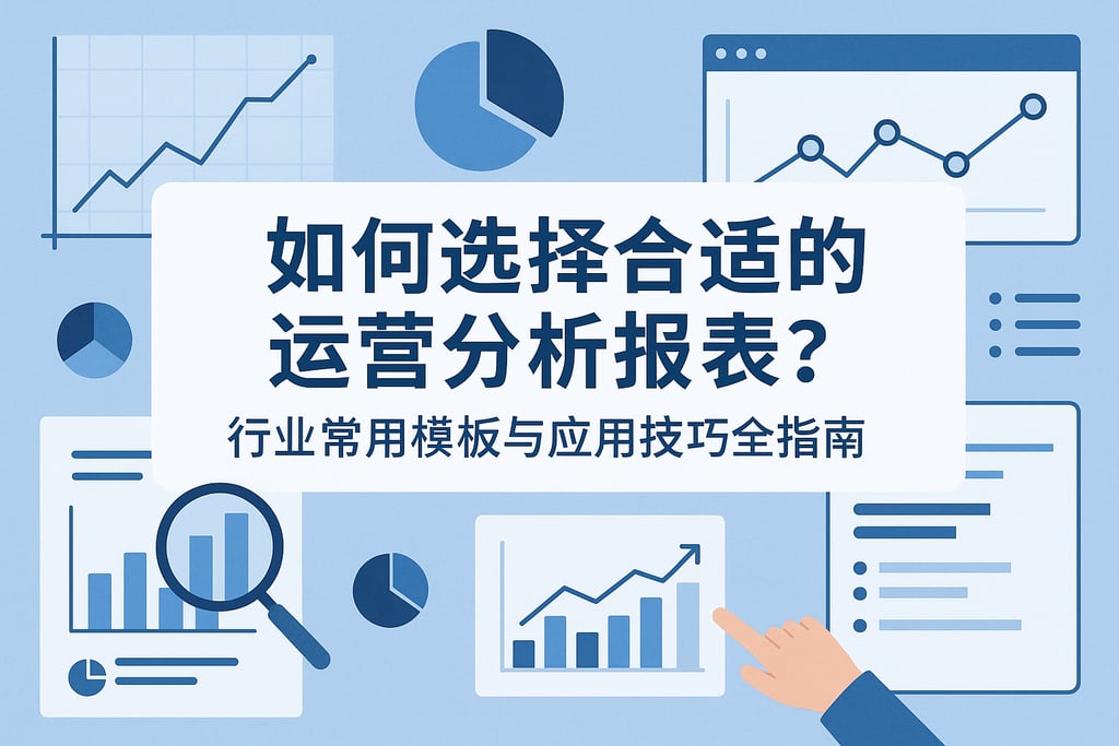 如何选择合适的运营分析报表？行业常用模板与应用技巧全指南