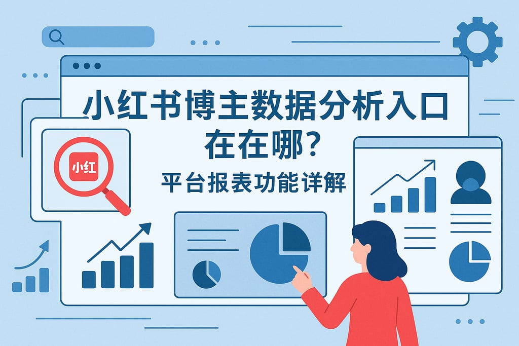 小红书博主数据分析入口在哪？平台报表功能详解