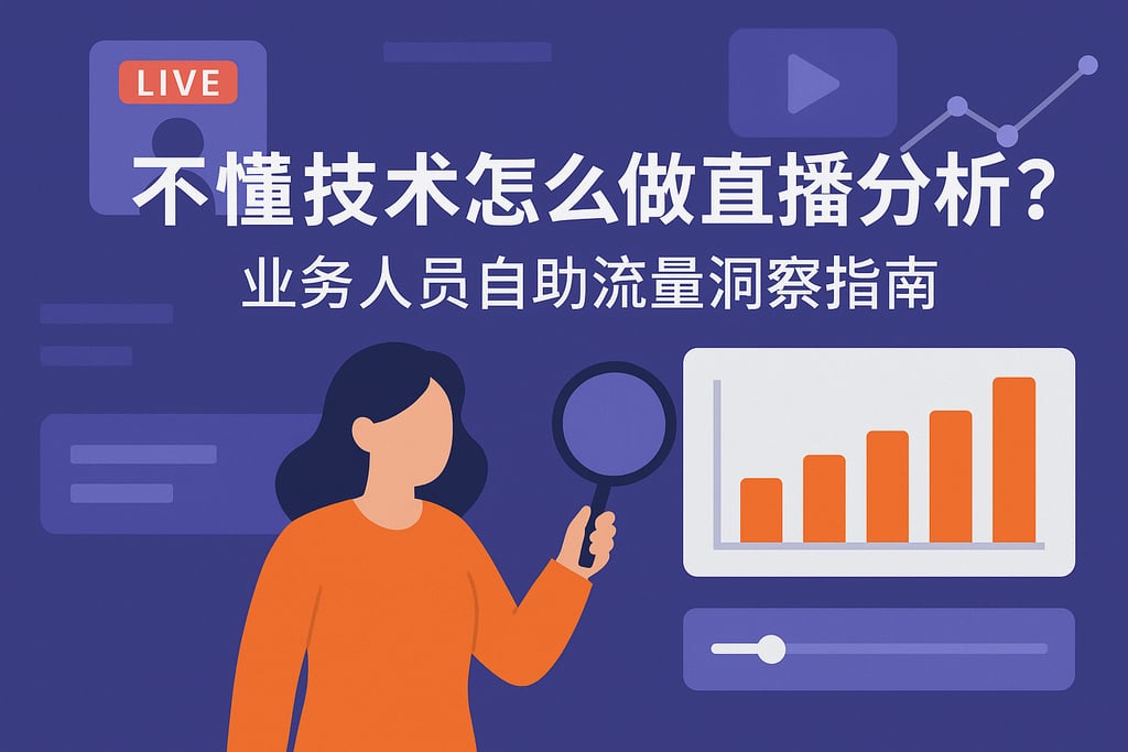 不懂技术怎么做直播分析？业务人员自助流量洞察指南