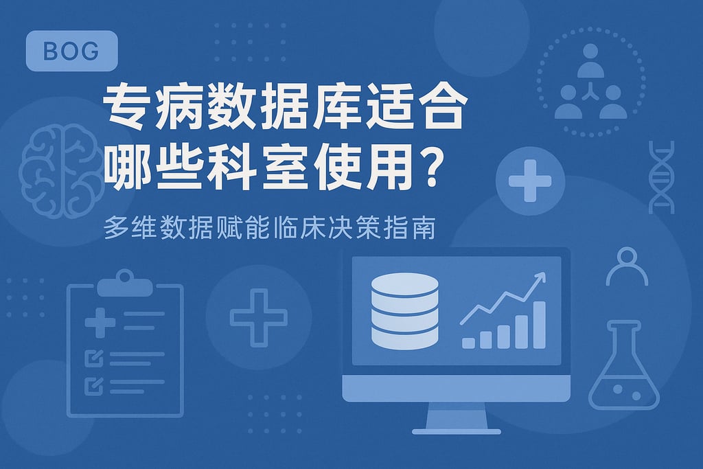 专病数据库适合哪些科室使用？多维数据赋能临床决策指南
