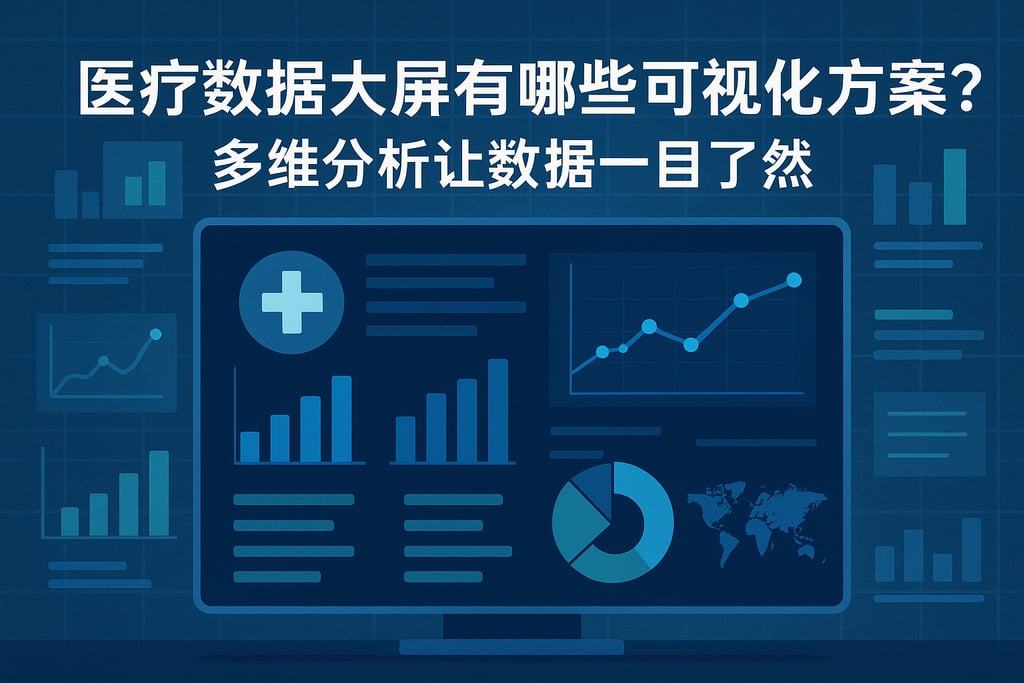 医疗数据大屏有哪些可视化方案？多维分析让数据一目了然