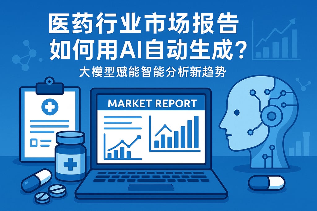 医药行业市场报告如何用AI自动生成？大模型赋能智能分析新趋势