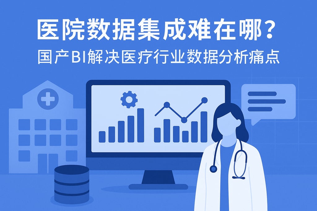 医院数据集成难在哪？国产BI解决医疗行业数据分析痛点