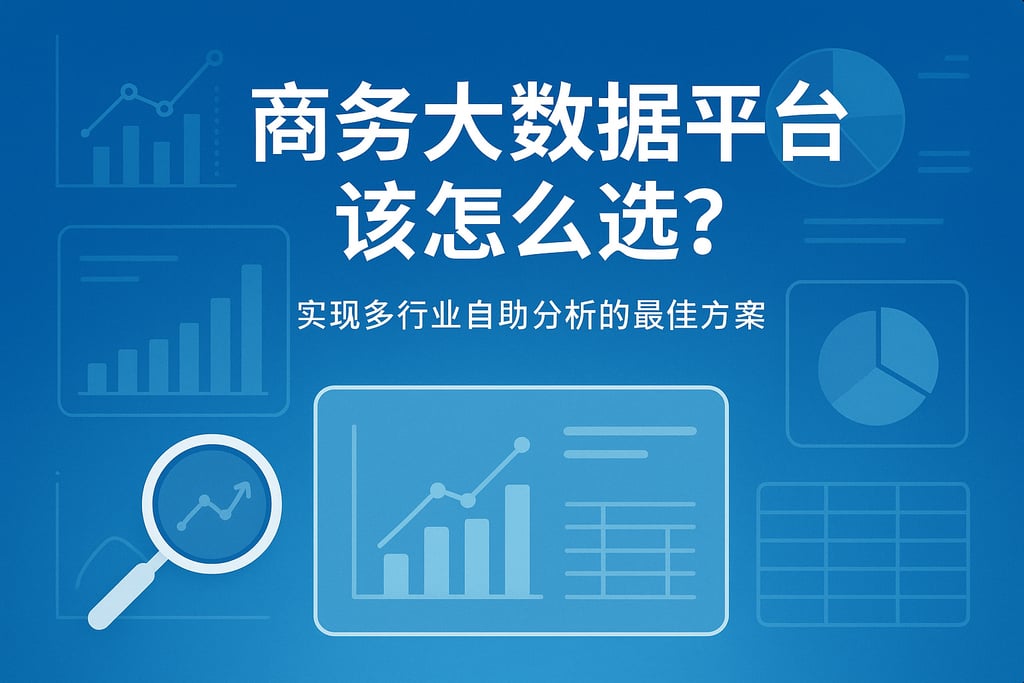 商务大数据平台该怎么选？实现多行业自助分析的最佳方案