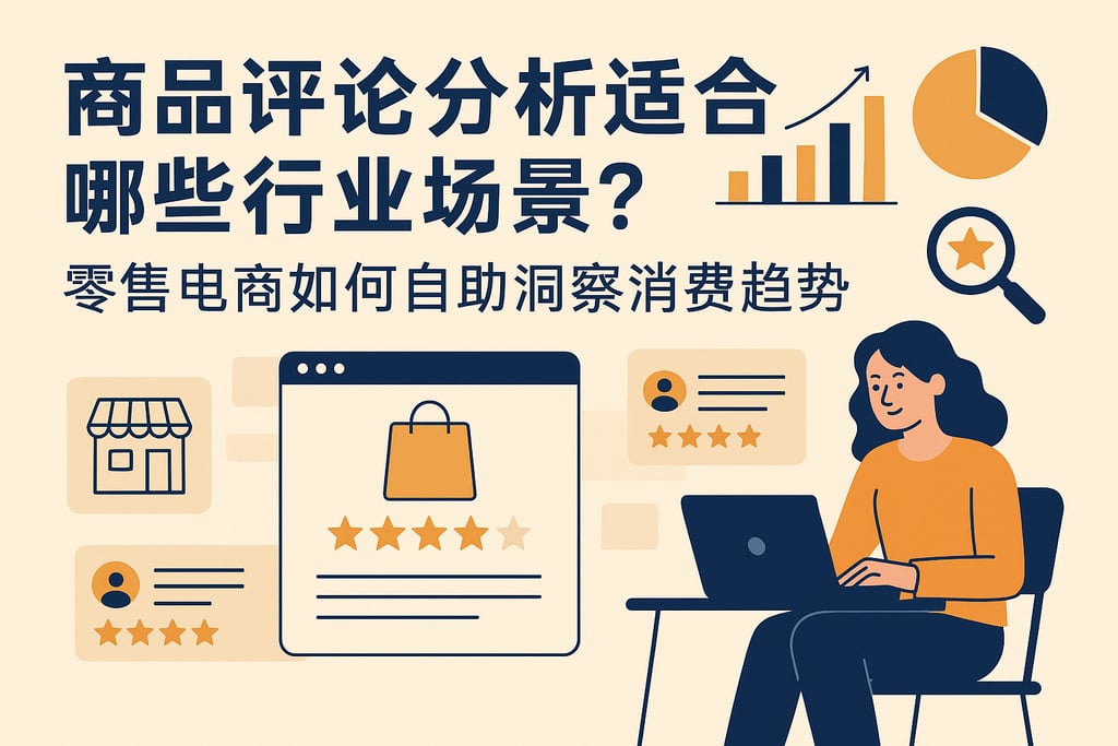商品评论分析适合哪些行业场景？零售电商如何自助洞察消费趋势
