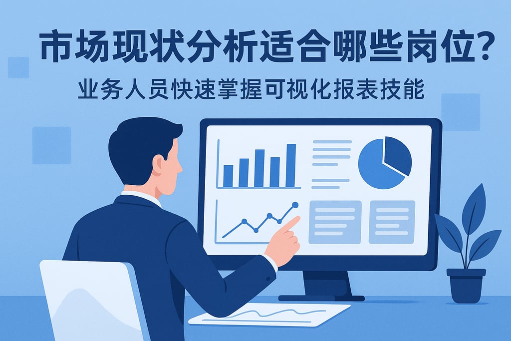 市场现状分析适合哪些岗位？业务人员快速掌握可视化报表技能