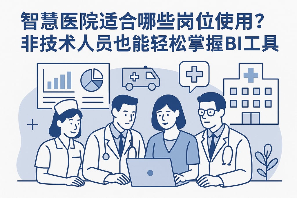 智慧医院适合哪些岗位使用？非技术人员也能轻松掌握BI工具