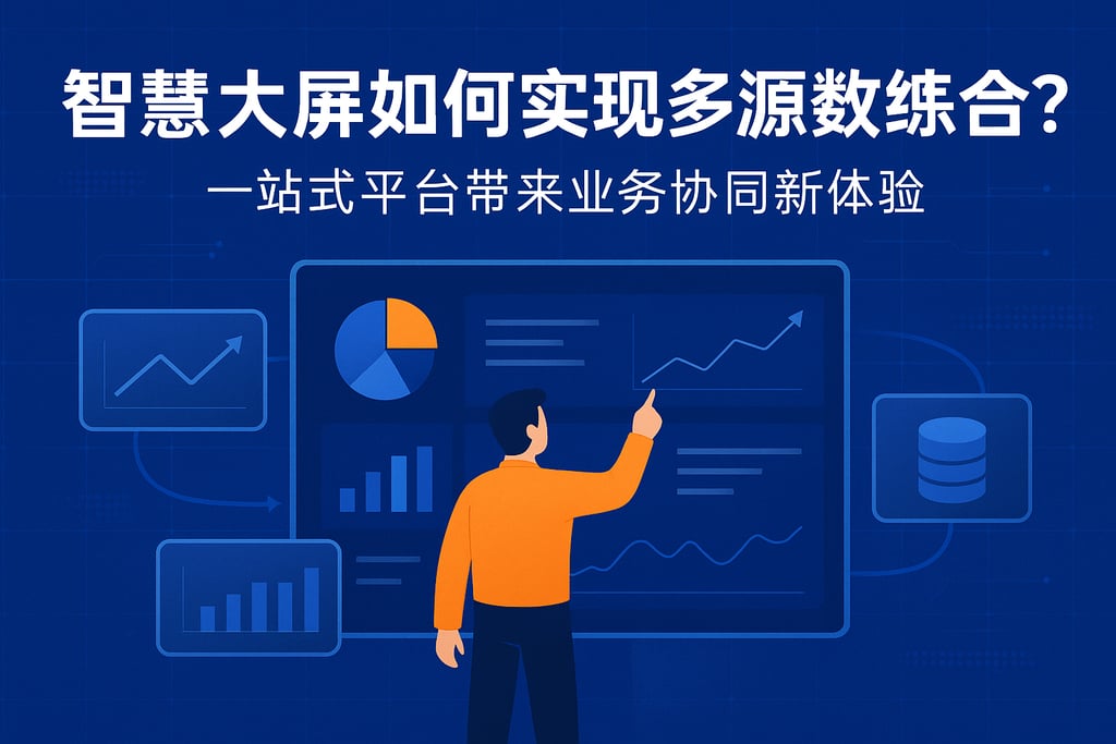 智慧大屏如何实现多源数据整合？一站式平台带来业务协同新体验