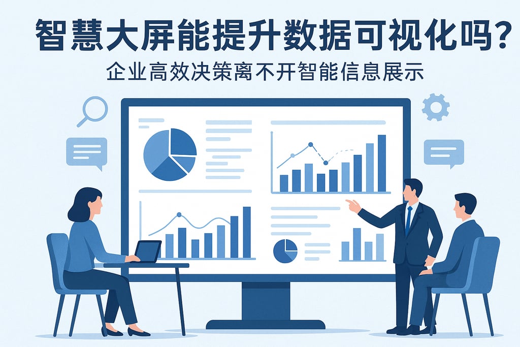 智慧大屏能提升数据可视化吗？企业高效决策离不开智能信息展示