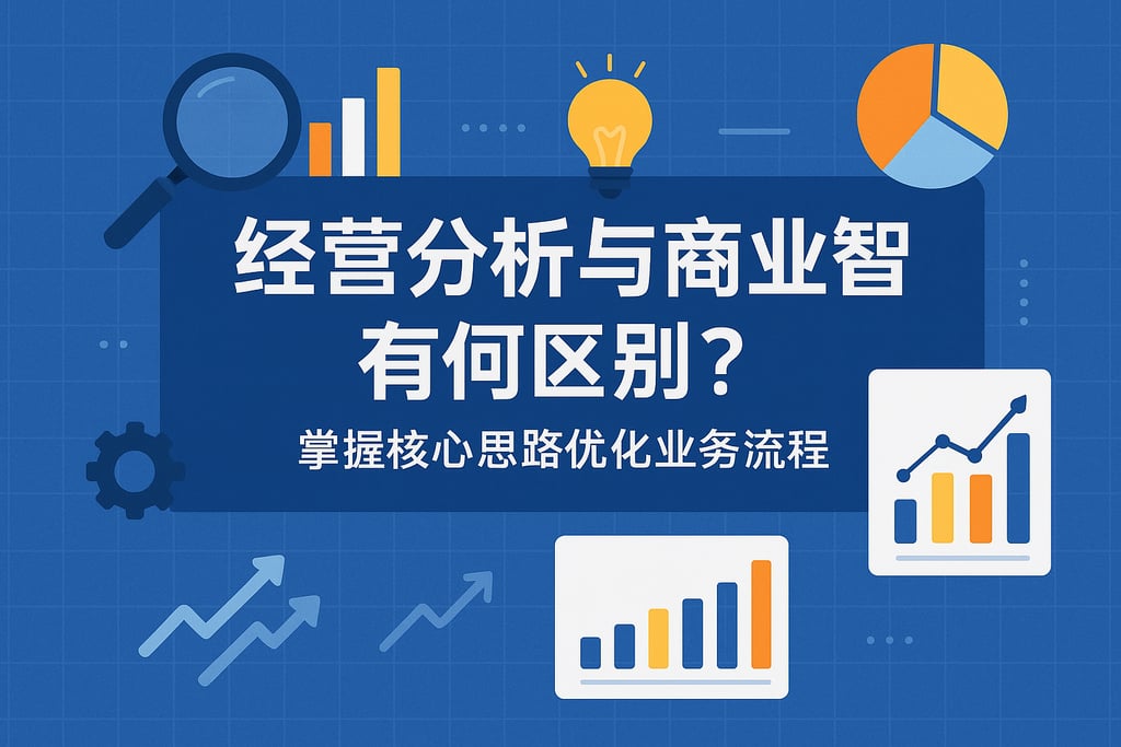 经营分析与商业智能有何区别？掌握核心思路优化业务流程
