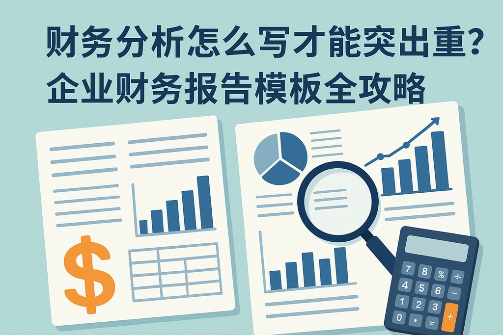 财务分析怎么写才能突出重点？企业财务报告模板全攻略