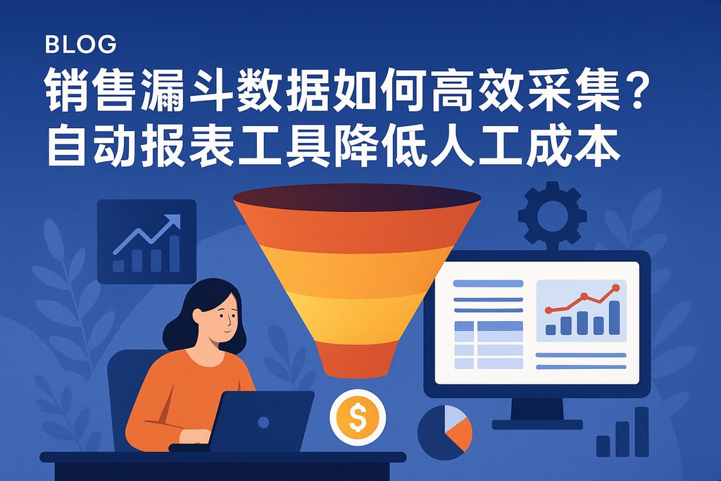 销售漏斗数据如何高效采集？自动报表工具降低人工成本