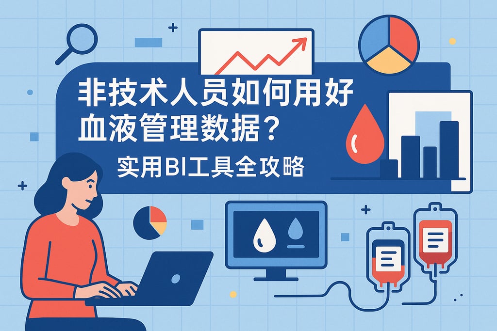 非技术人员如何用好血液管理数据？实用BI工具全攻略